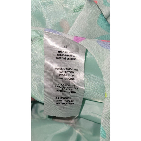 Blueberi Boulevard Girls Size 12 Green Floral Butterfly Bow Ruffle Party Dress - Picture 9 of 9